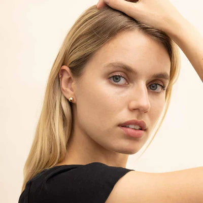 Elegant Gold Sphere Earrings