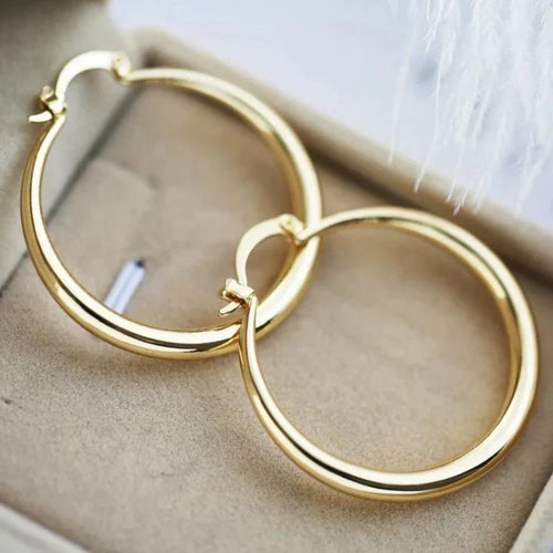 Gold Large Hoop Earrings