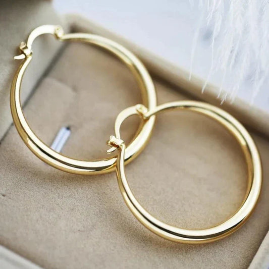Gold Large Hoop Earrings