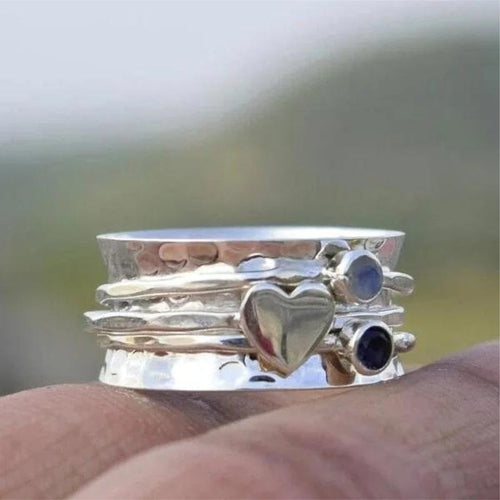 Heart-Shaped Spinner Ring
