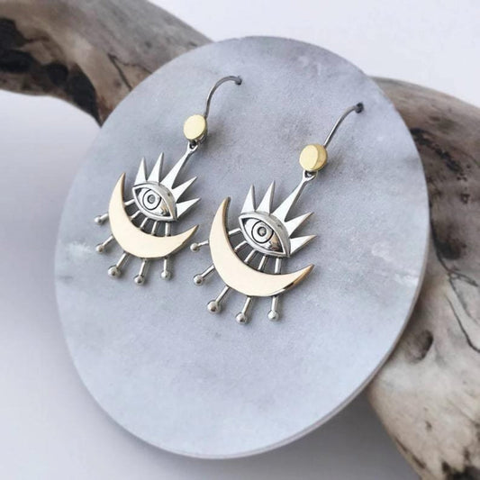 Bohemian-Inspired Egyptian Silver Earrings