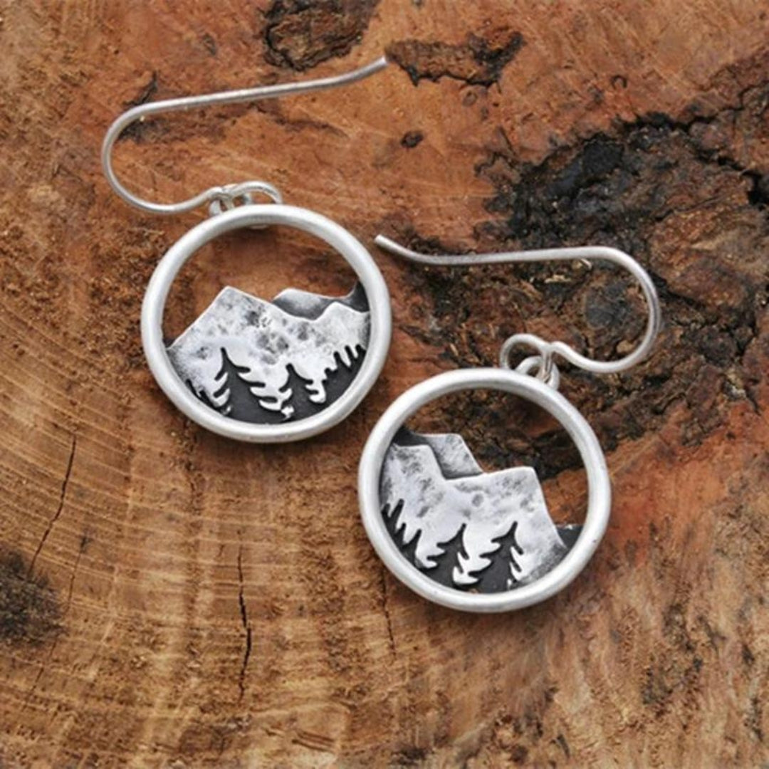 Bohemian Silver Mountain Earrings