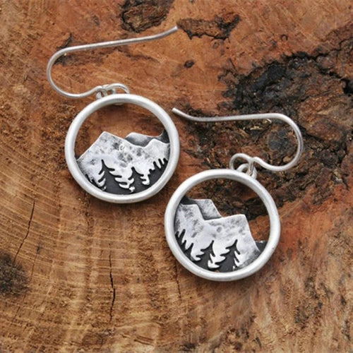 Bohemian Silver Mountain Earrings