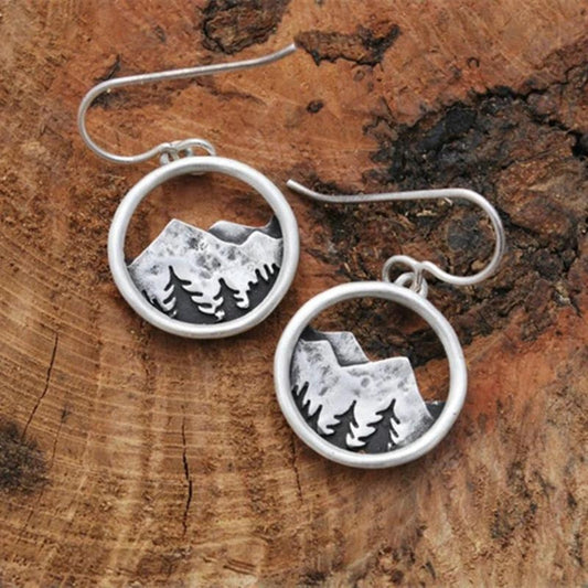 Bohemian Silver Mountain Earrings