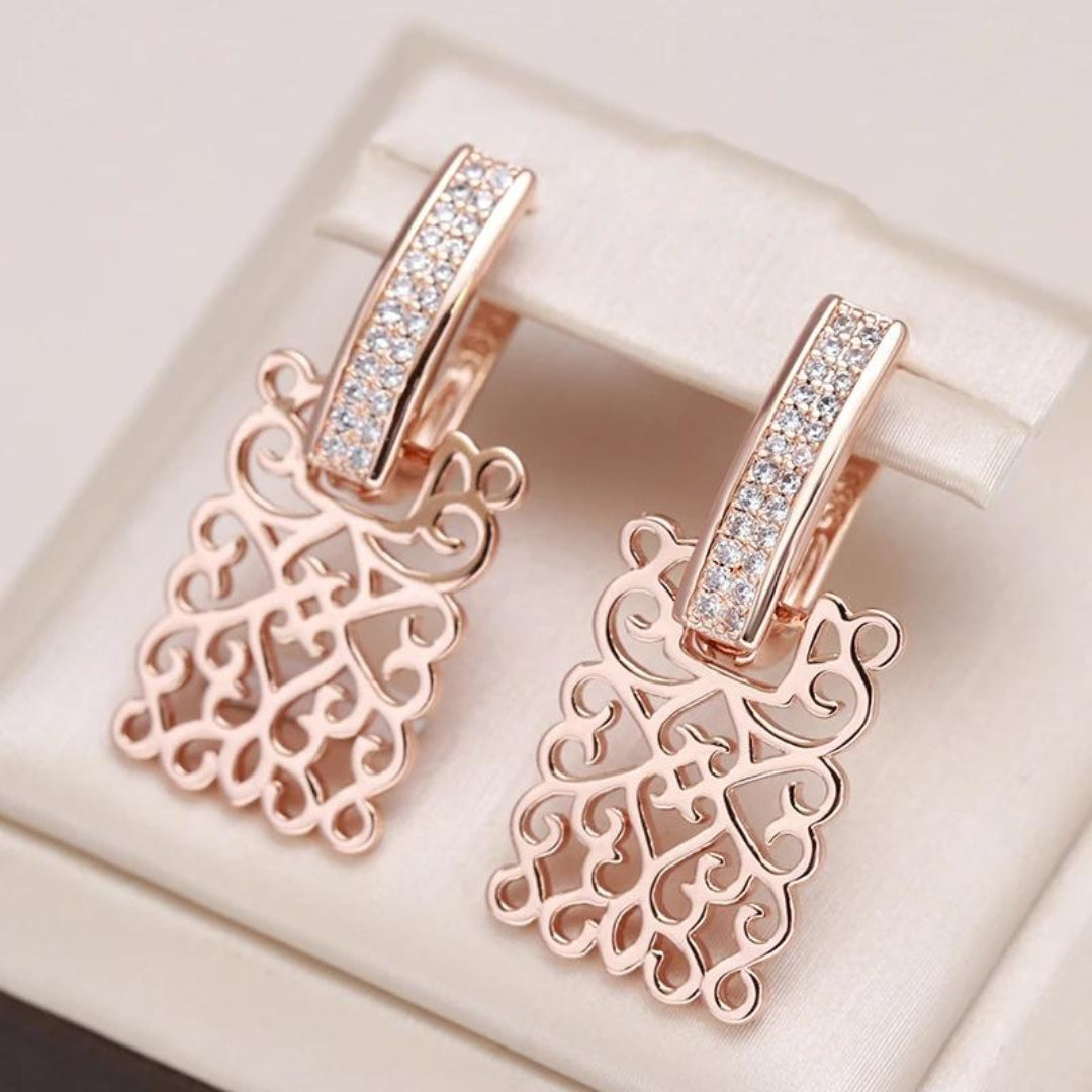 Ivy Rose Gold Zirconia Stud Earrings