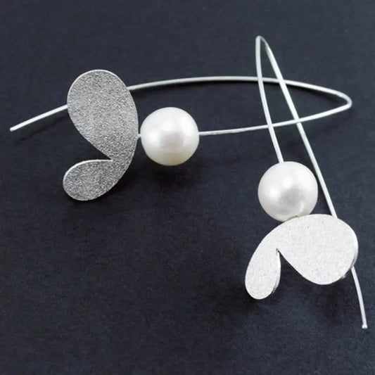 Classic Pearl Butterfly Earrings