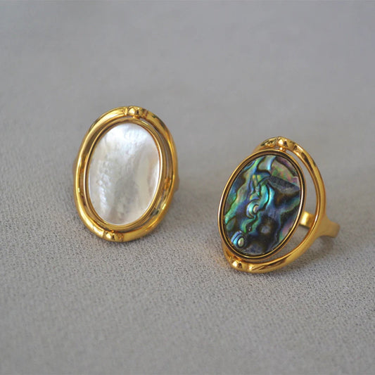 Antique Gold Inlaid Gemstone Ring