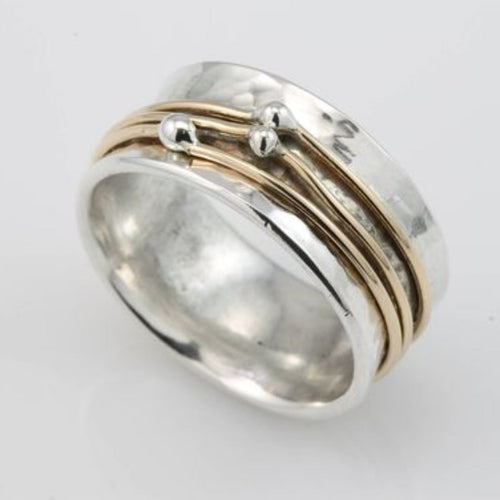 Radiance - Antique Gold-Plated Silver Ring