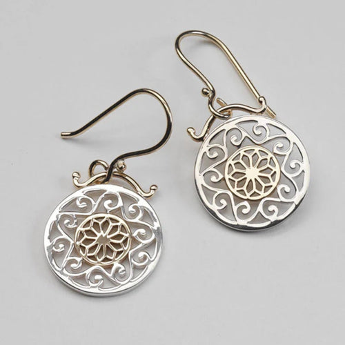 Retro Curved Symbol Earrings