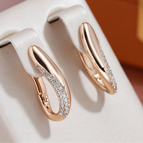 Chic Bright Gold Earrings