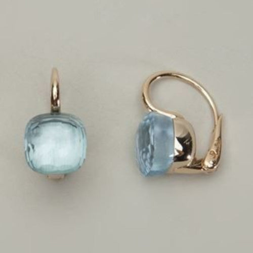 Vintage Blue Crystal Earrings