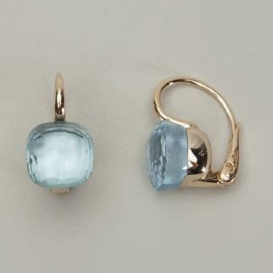 Vintage Blue Crystal Earrings