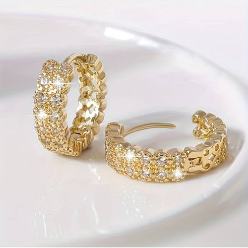 Chic Noble Earrings with Dazzling Elegance