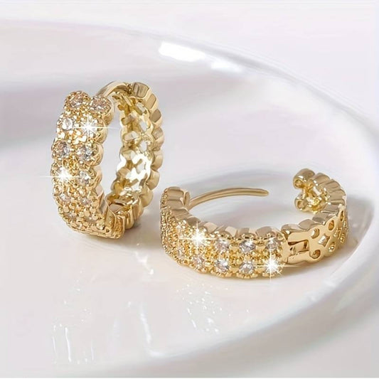 Chic Noble Earrings with Dazzling Elegance