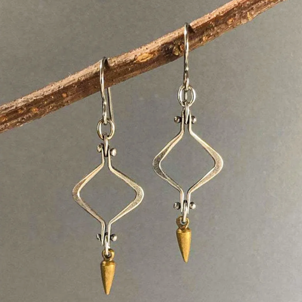 Retro Open Mechanical Earrings