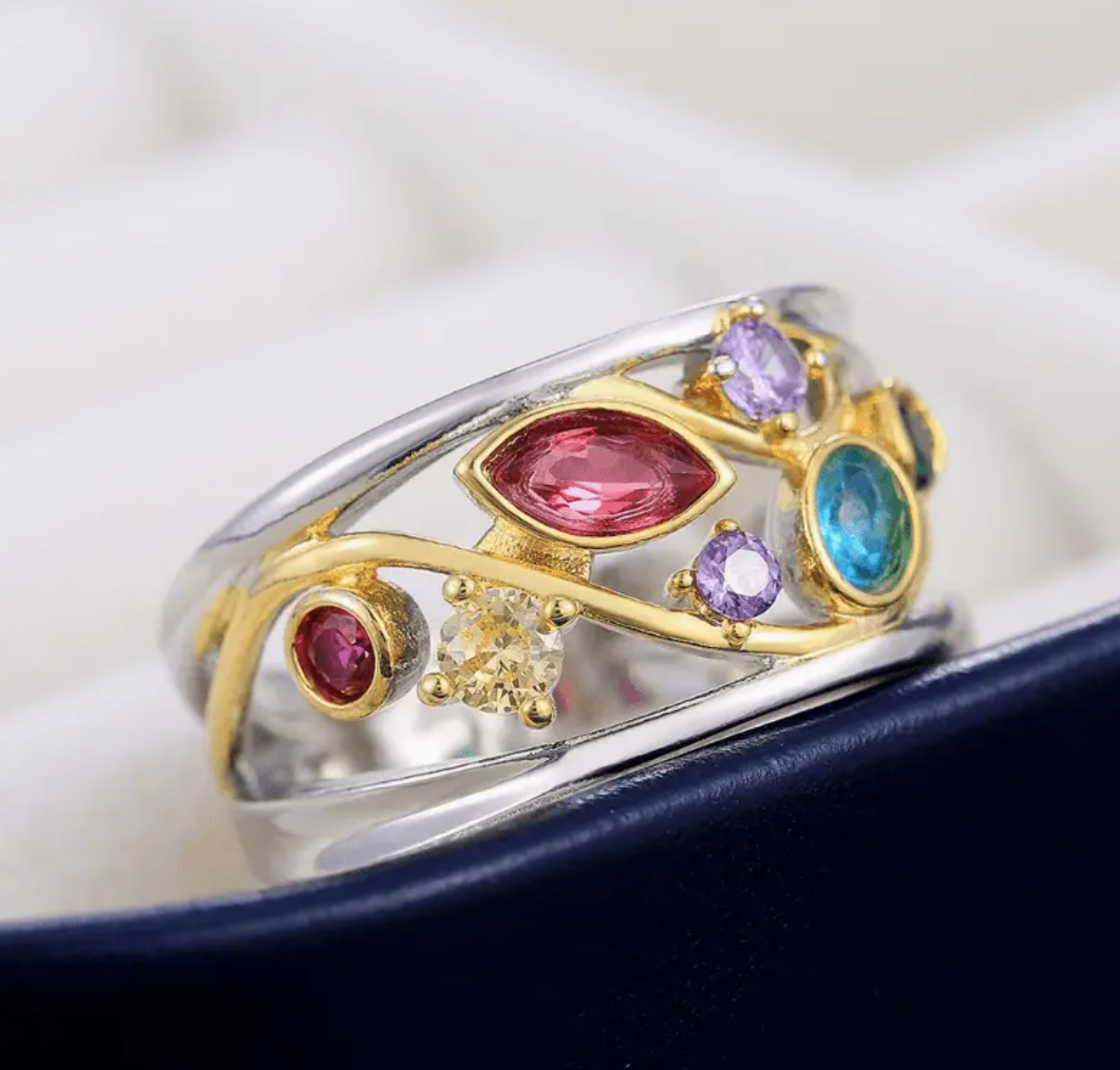 Retro Colorful Prifddinas Ring