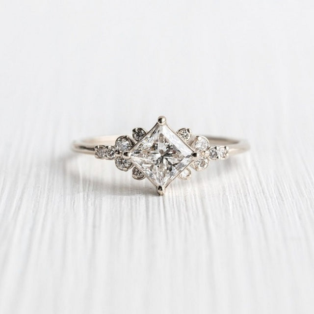 Radiant Gold Crystal Ring