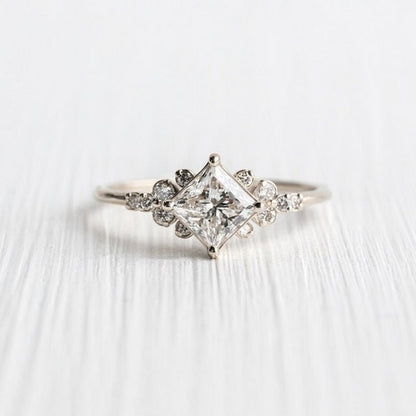 Radiant Gold Crystal Ring