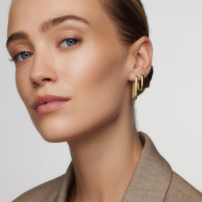 Statement Golden Icon Earrings