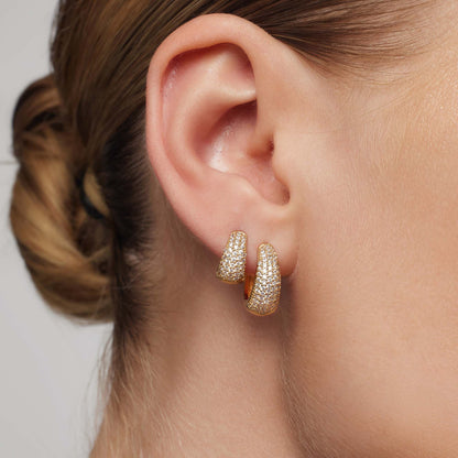 Mini Gold Jules Hoop Earrings