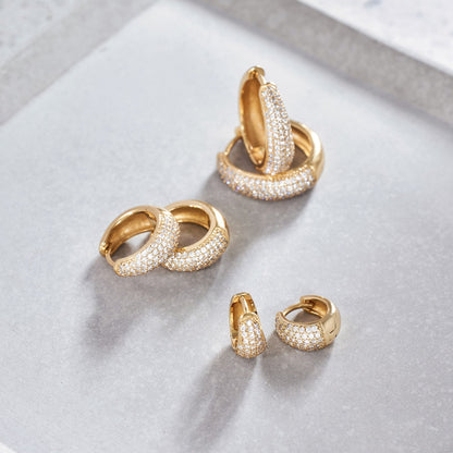 Mini Gold Jules Hoop Earrings