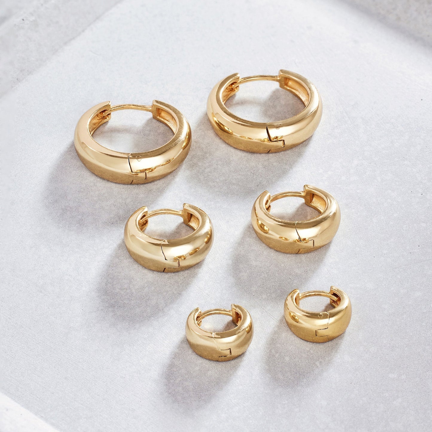 Statement Gold Rue Hoop Earrings