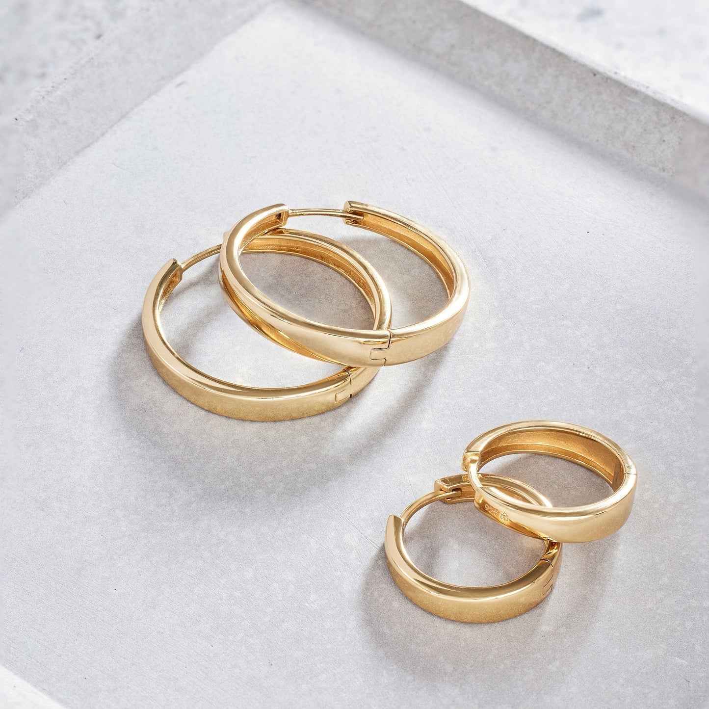 Gia Statement Gold Hoop Earrings