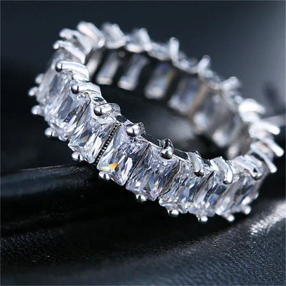 Elegant Gold and Silver Zirconia Ring