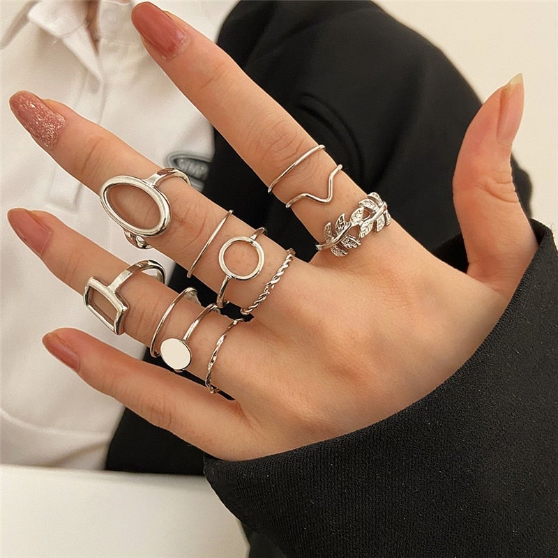 Set of 11 Vintage Silver Rings - Buy One, Get One Free!