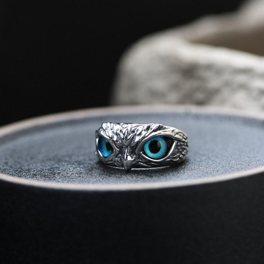Silver and Opal Adjustable Owl of Good Luck Ring - Buy One, Get One Free!