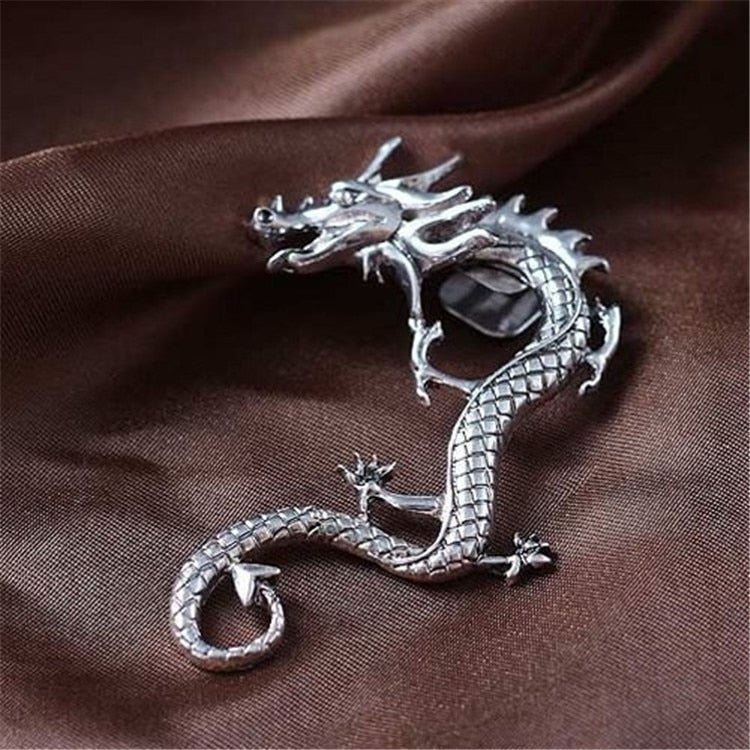 Sterling Silver Dragon Earrings