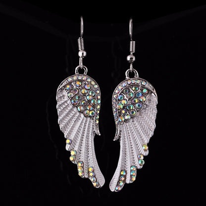 Elegant Crystal Angel Earrings