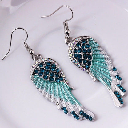 Elegant Crystal Angel Earrings