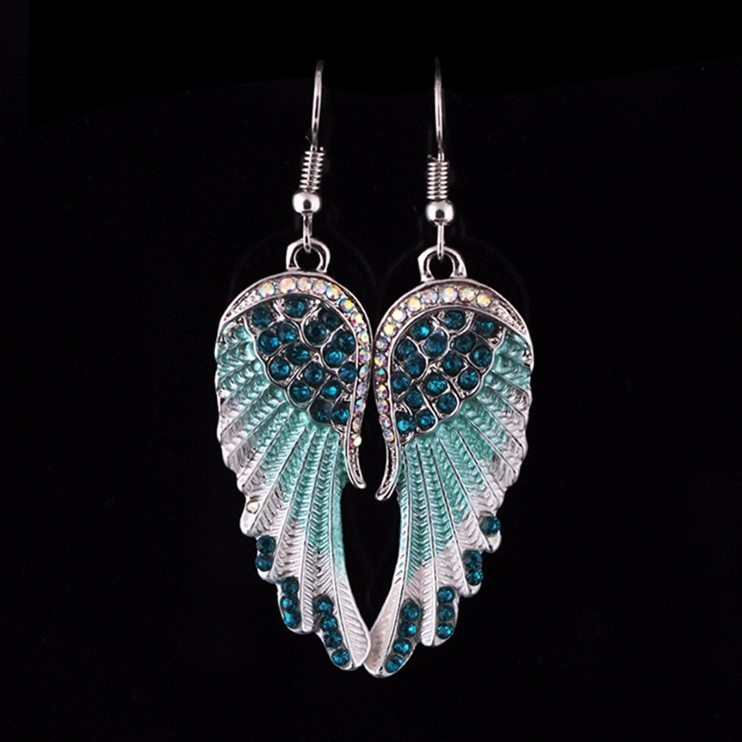 Elegant Crystal Angel Earrings