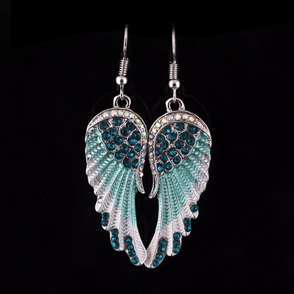 Elegant Crystal Angel Earrings