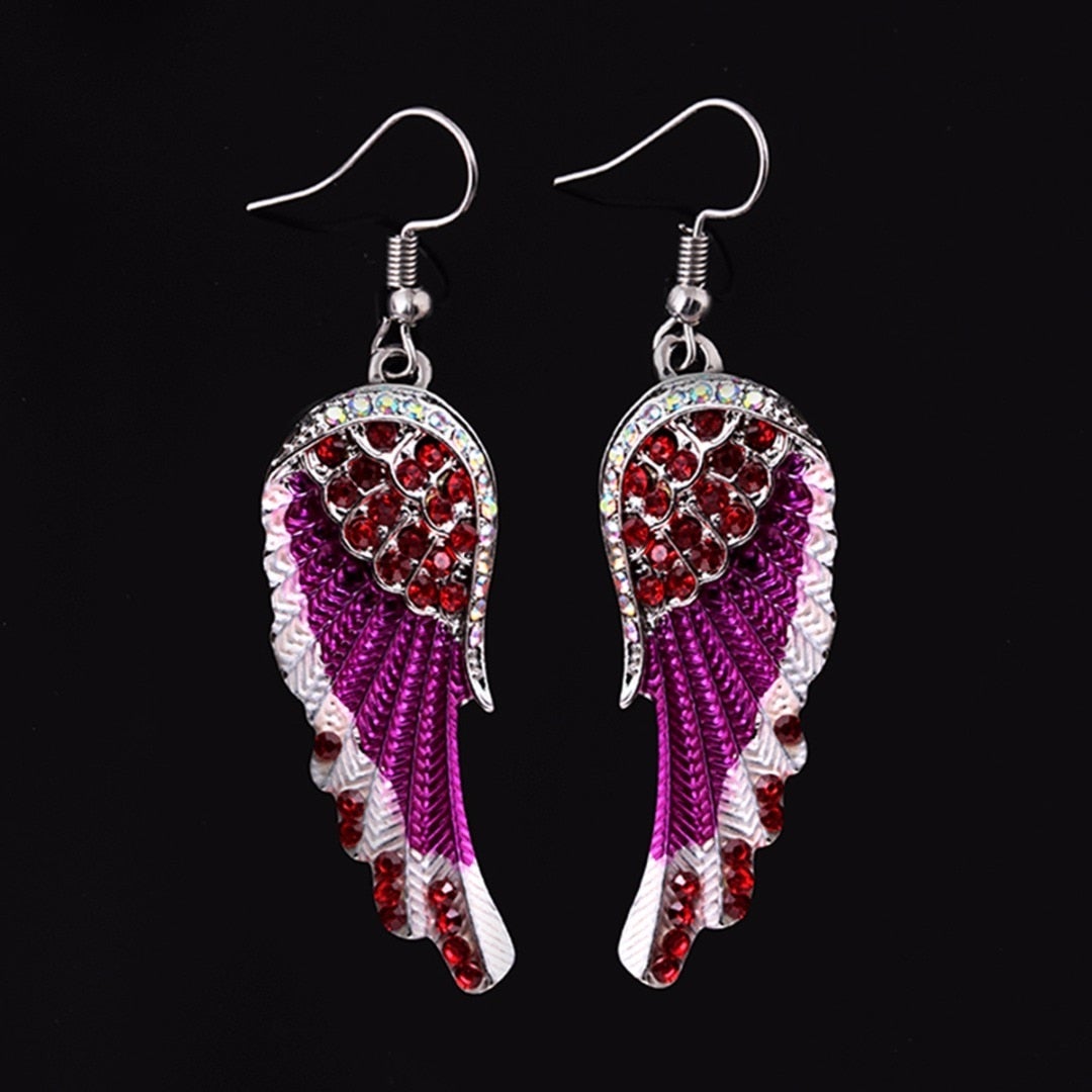 Elegant Crystal Angel Earrings