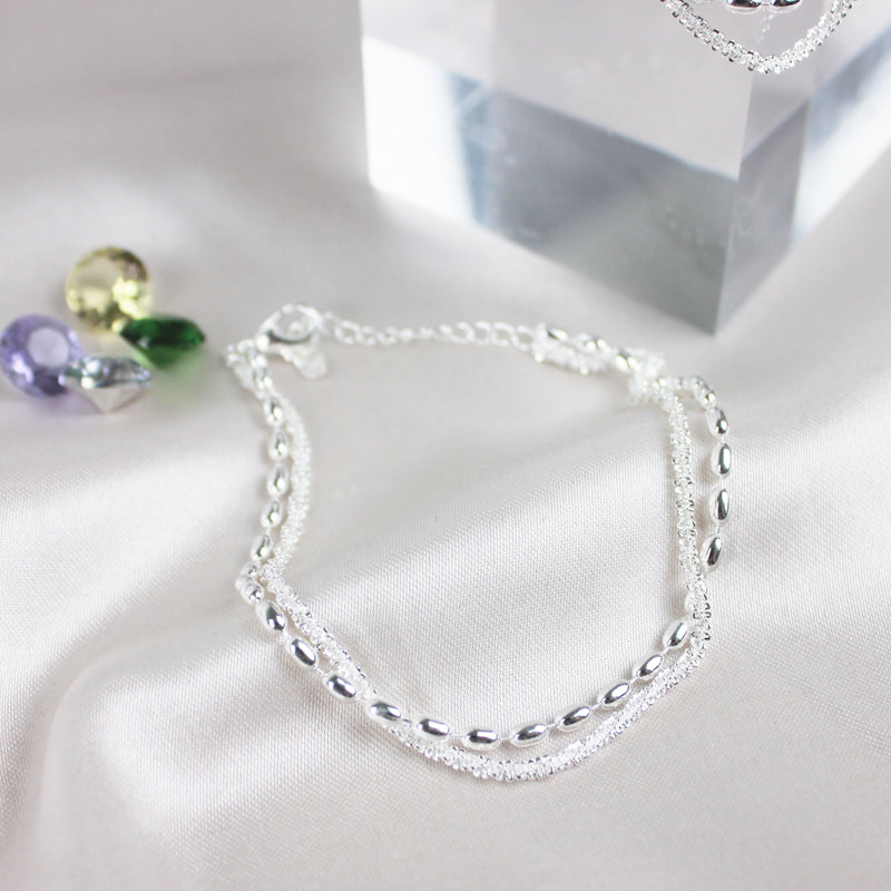 Sterling Silver Zirconia Bracelet