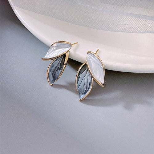 Exquisite Hand-Painted Enamel Lucky Wings Earrings