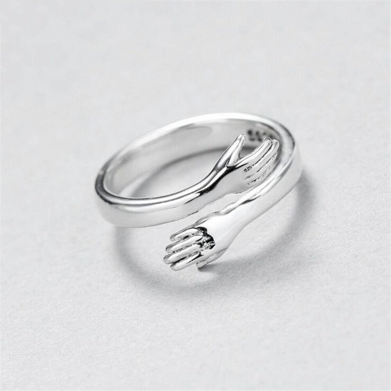 Adjustable Silver Hug Ring - Buy One, Get One Free!