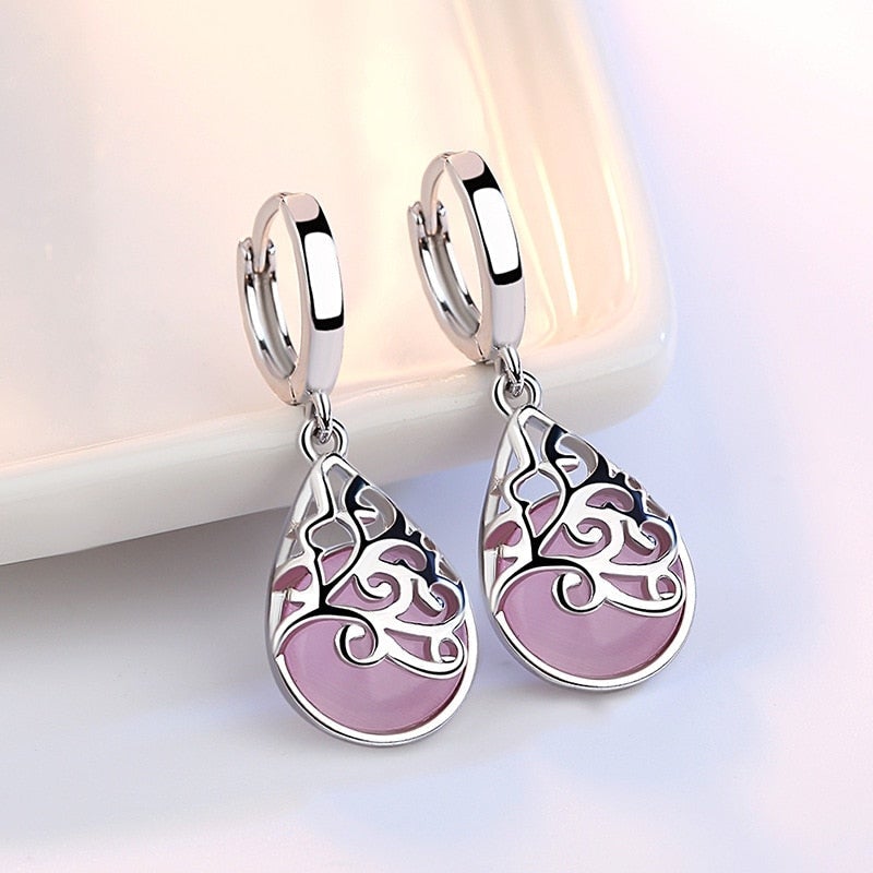Sterling Silver 925 Tree of Life Earrings