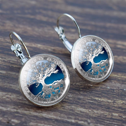 Sterling Silver Tree of Life Earrings