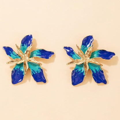 Gold Lucky Floral Earrings