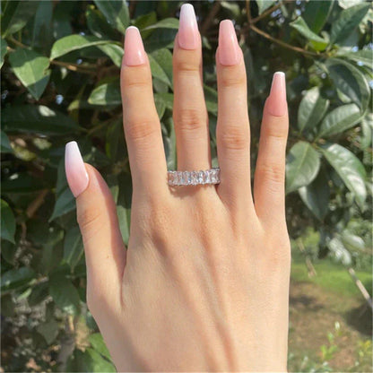 Elegant Gold and Silver Zirconia Ring