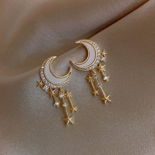Elegant Lunar Glow Earrings