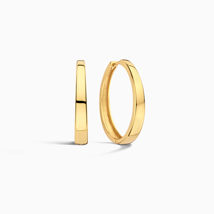 Gia Statement Gold Hoop Earrings