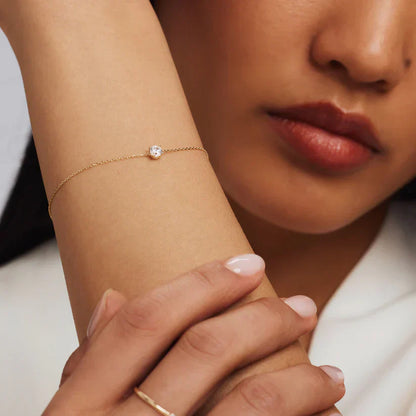 Cléa Gold Moissanite Gemstone Bracelet