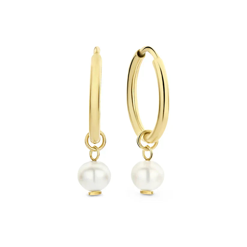 Gold Delia Crest Earrings