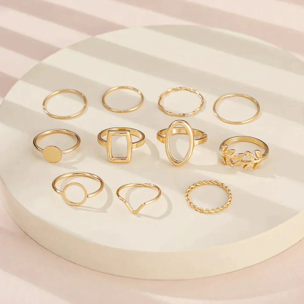 Set of 11 Vintage Silver Rings - Buy One, Get One Free!
