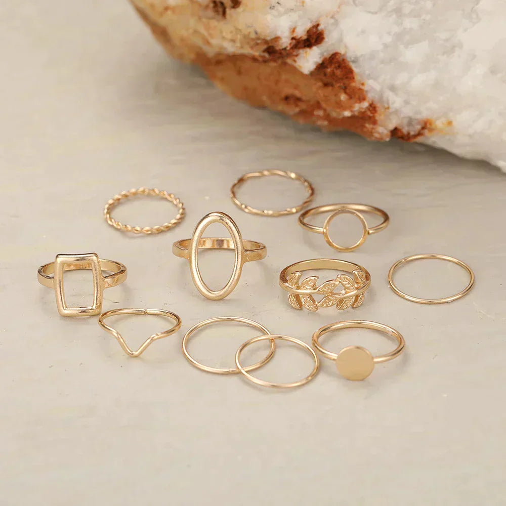 Set of 11 Vintage Silver Rings - Buy One, Get One Free!