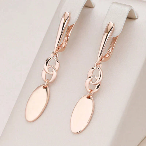 Chic Rose Gold Plated Earrings